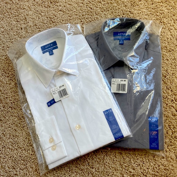 Nwt Mens Apt 9 Easy Care Slim Fit Dress 